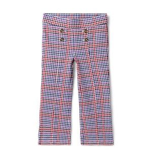 Janie and jack HOUNDSTOOTH PLAID Fit & FLARE PANT 👖